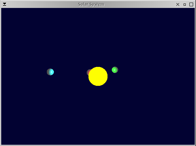 Bild 1 des Sonnensystem-Programms